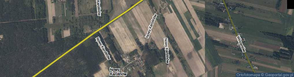 Zdjęcie satelitarne Nowy Karolinów ul.